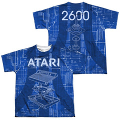 Atari Inside Out (Front/Back Print) Youth Regular Fit Poly Short-Sleeve T-Shirt