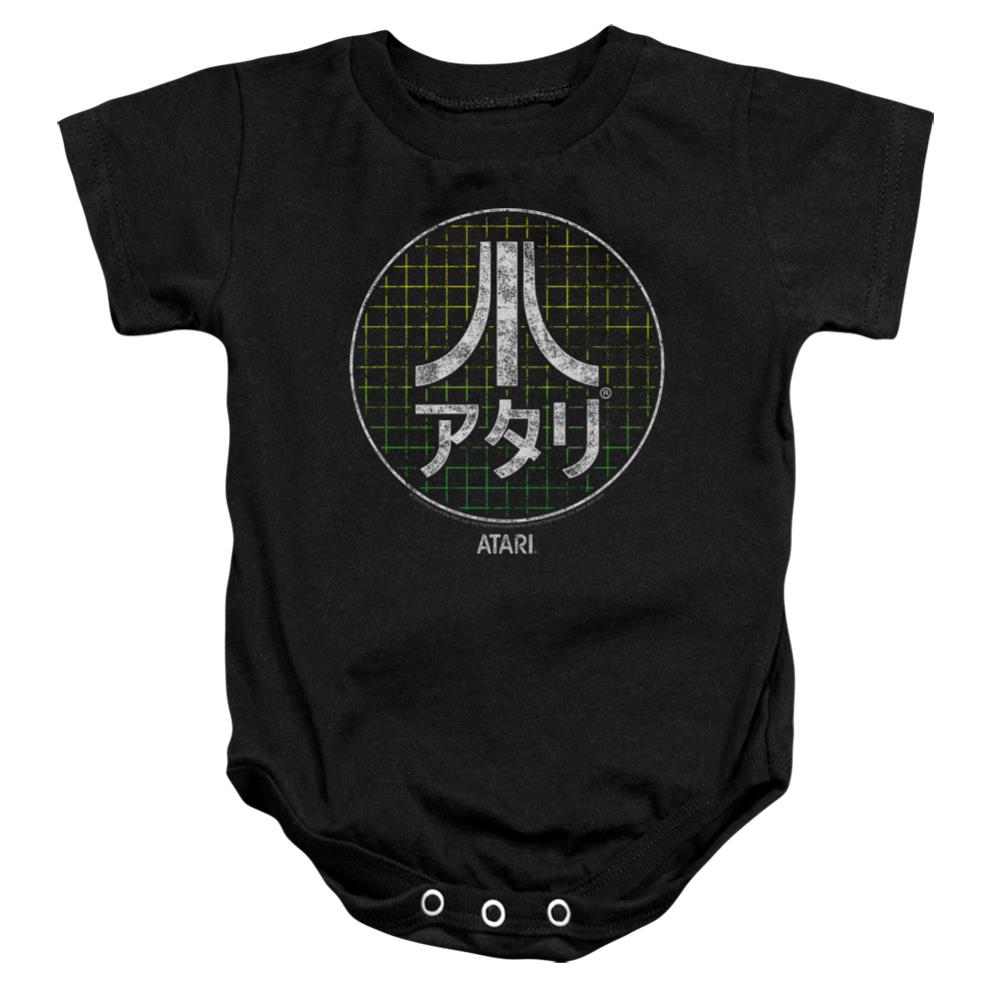 Atari Japanese Grid Infant's Cotton SS Snapsuit