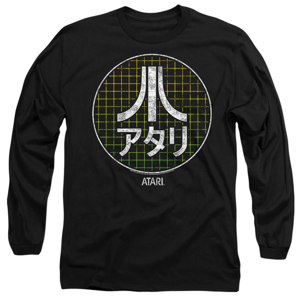 Atari Japanese Grid Men's 18/1 Cotton Long-Sleeve T-Shirt