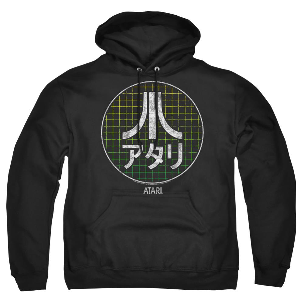 Atari Japanese Grid Men's Pull-Over 75 25 Poly Hoodie