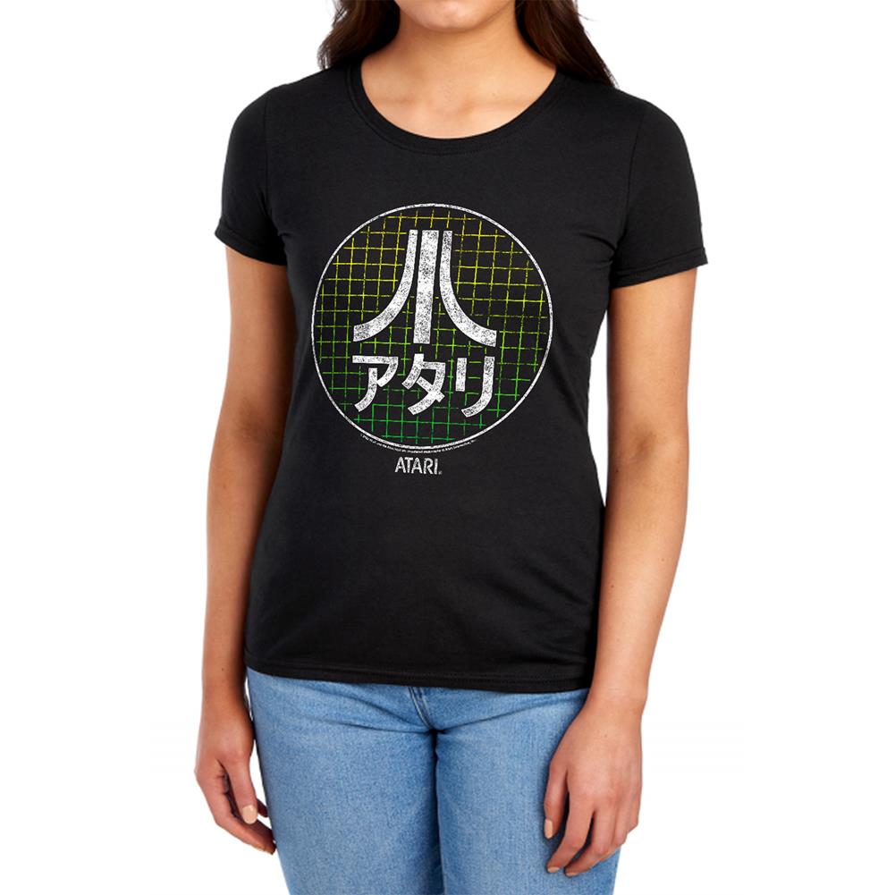 Atari Japanese Grid Women's 18/1 Cotton Short-Sleeve T-Shirt