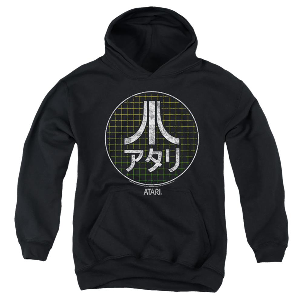 Atari Japanese Grid Youth Cotton Poly Pull-Over Hoodie