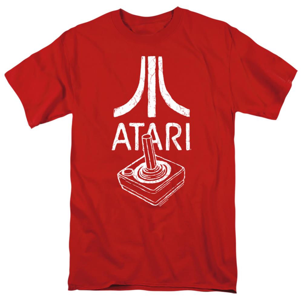 Atari Joystick Logo Men's 18/1 Cotton Short-Sleeve T-Shirt