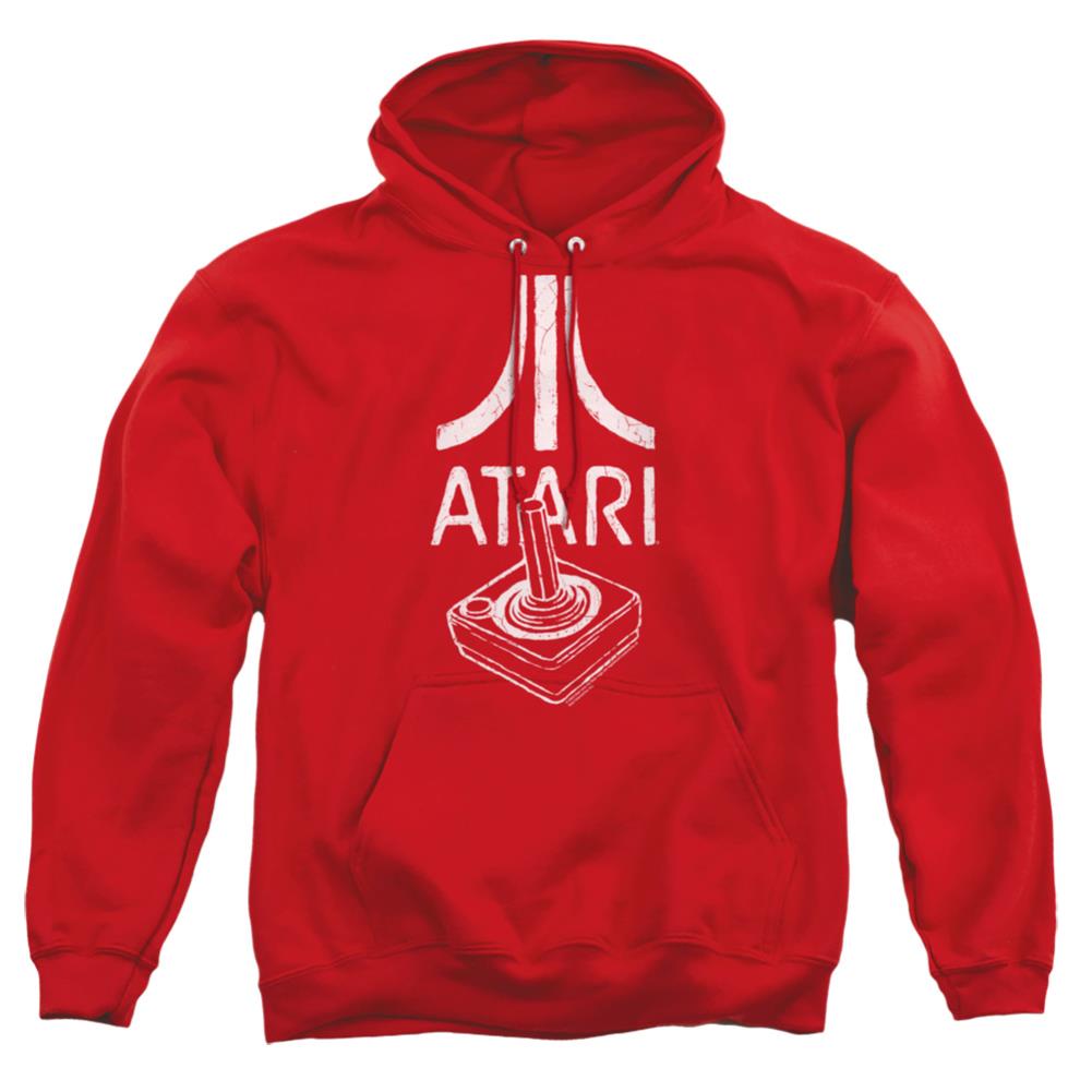 Atari Joystick Logo Men's Pull-Over 75 25 Poly Hoodie