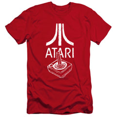 Atari Joystick Logo Men's Ultra-Soft 30/1 Cotton Slim Short-Sleeve T-Shirt