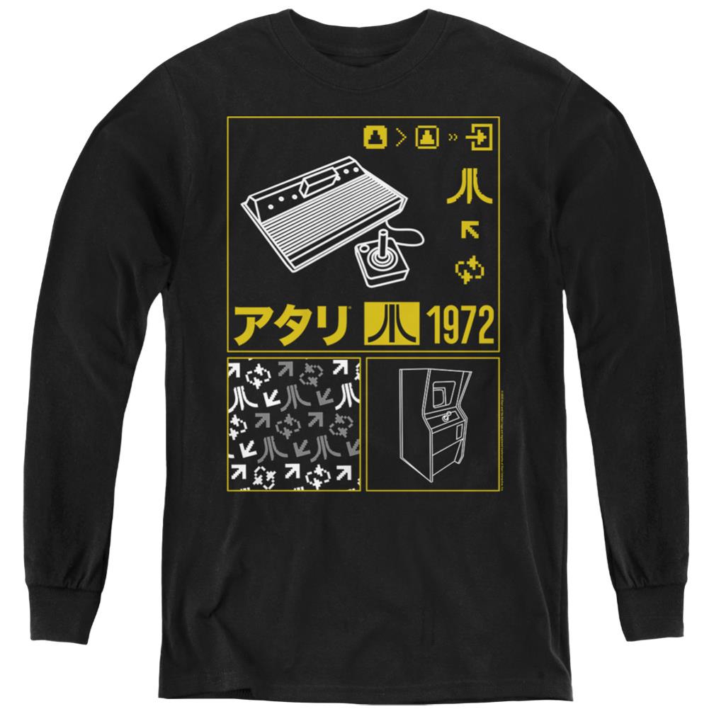 Atari Kanji Squares Youth Long-Sleeve T-Shirt