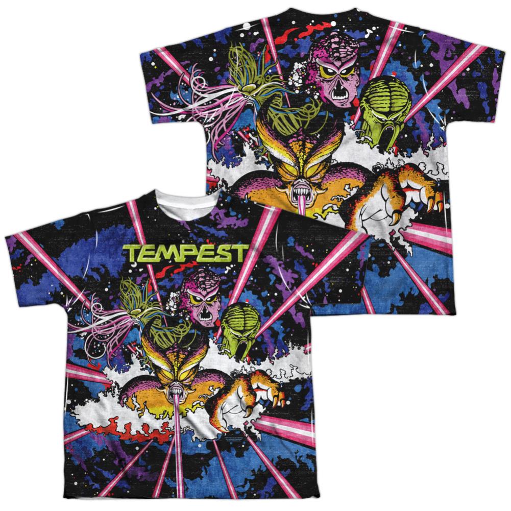 Atari Key Art (Front/Back Print) Youth Regular Fit Poly Short-Sleeve T-Shirt