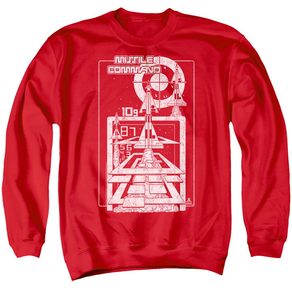 Atari Lift Off Men's Crewneck 50 50 Poly Long-Sleeve T-Shirt