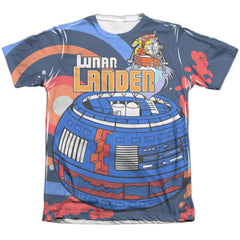 Atari Lunar Landing Men's Regular Fit Poly Cotton Short-Sleeve T-Shirt