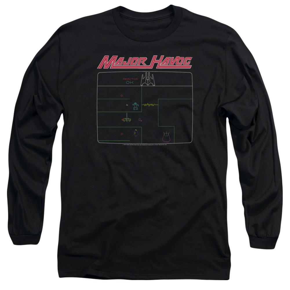 Atari Major Havoc Screen Men's 18/1 Cotton Long-Sleeve T-Shirt