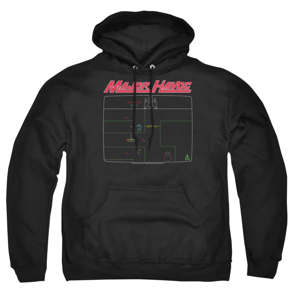 Atari Major Havoc Screen Men's Pull-Over 75 25 Poly Hoodie