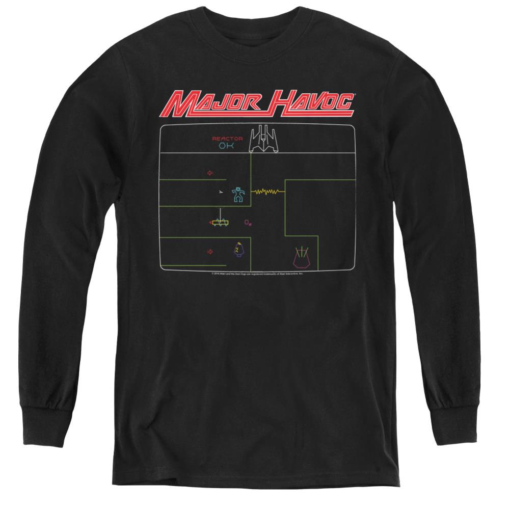 Atari Major Havoc Screen Youth Long-Sleeve T-Shirt