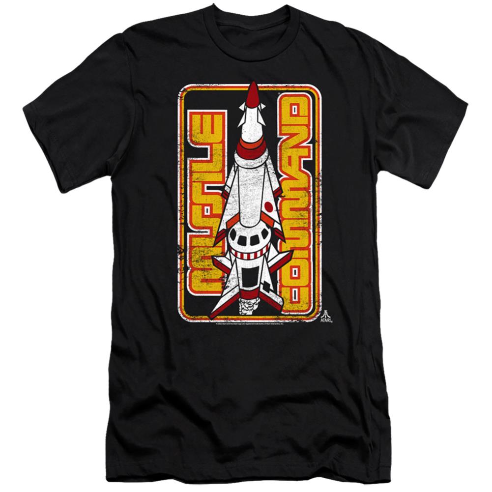 Atari Missile Men's Ultra-Soft 30/1 Cotton Slim Short-Sleeve T-Shirt