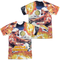 Atari Missle Commander (Front/Back Print) Men's Regular Fit Polyester Short-Sleeve T-Shirt