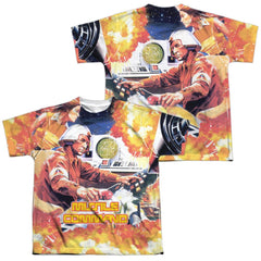 Atari Missle Commander (Front/Back Print) Youth Regular Fit Poly Short-Sleeve T-Shirt