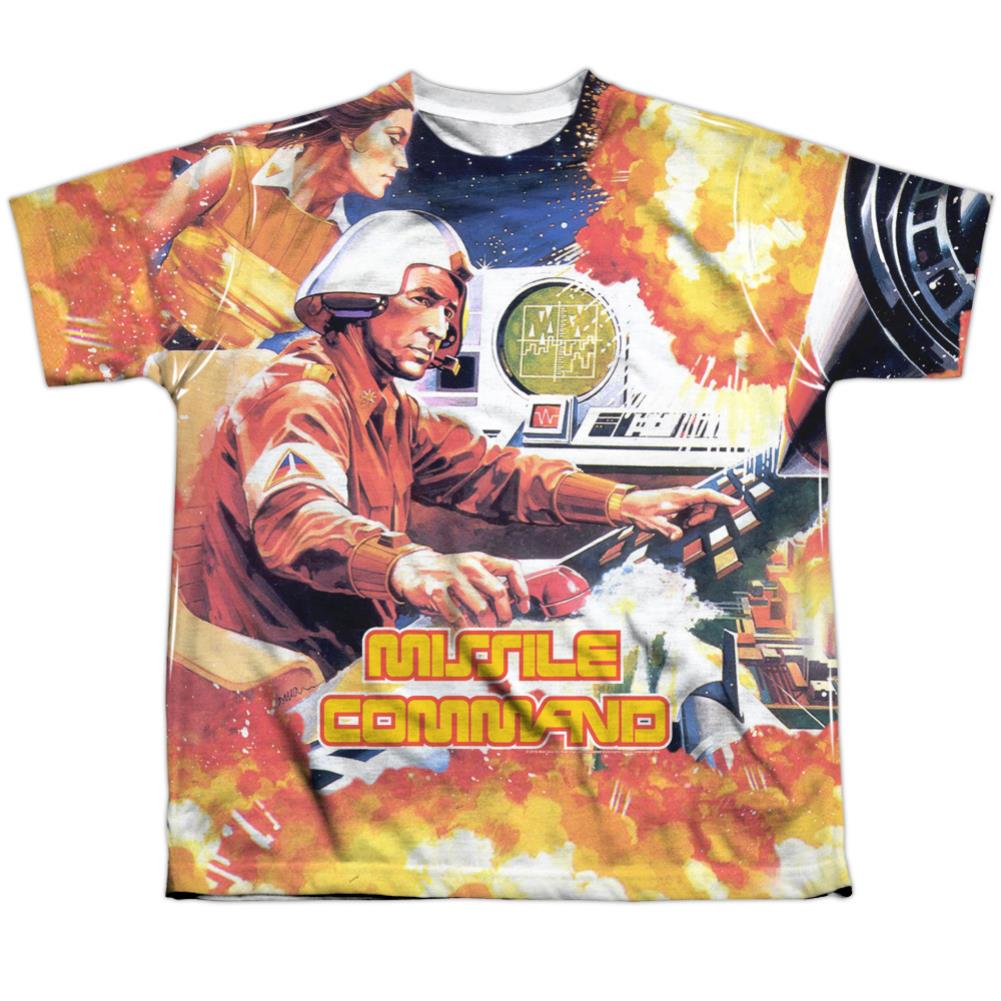 Atari Missle Commander Youth Regular Fit Poly Short-Sleeve T-Shirt
