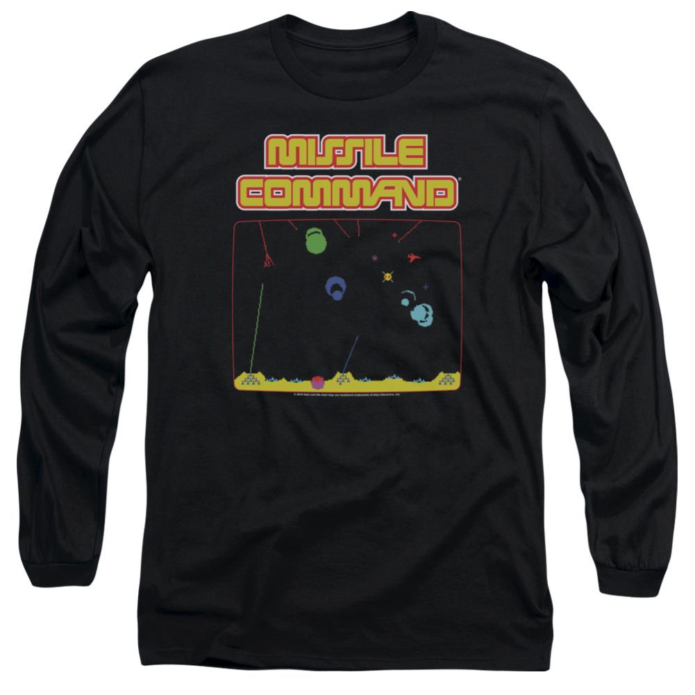 Atari Missle Screen Men's 18/1 Cotton Long-Sleeve T-Shirt