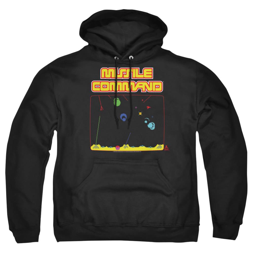 Atari Missle Screen Men's Pull-Over 75 25 Poly Hoodie
