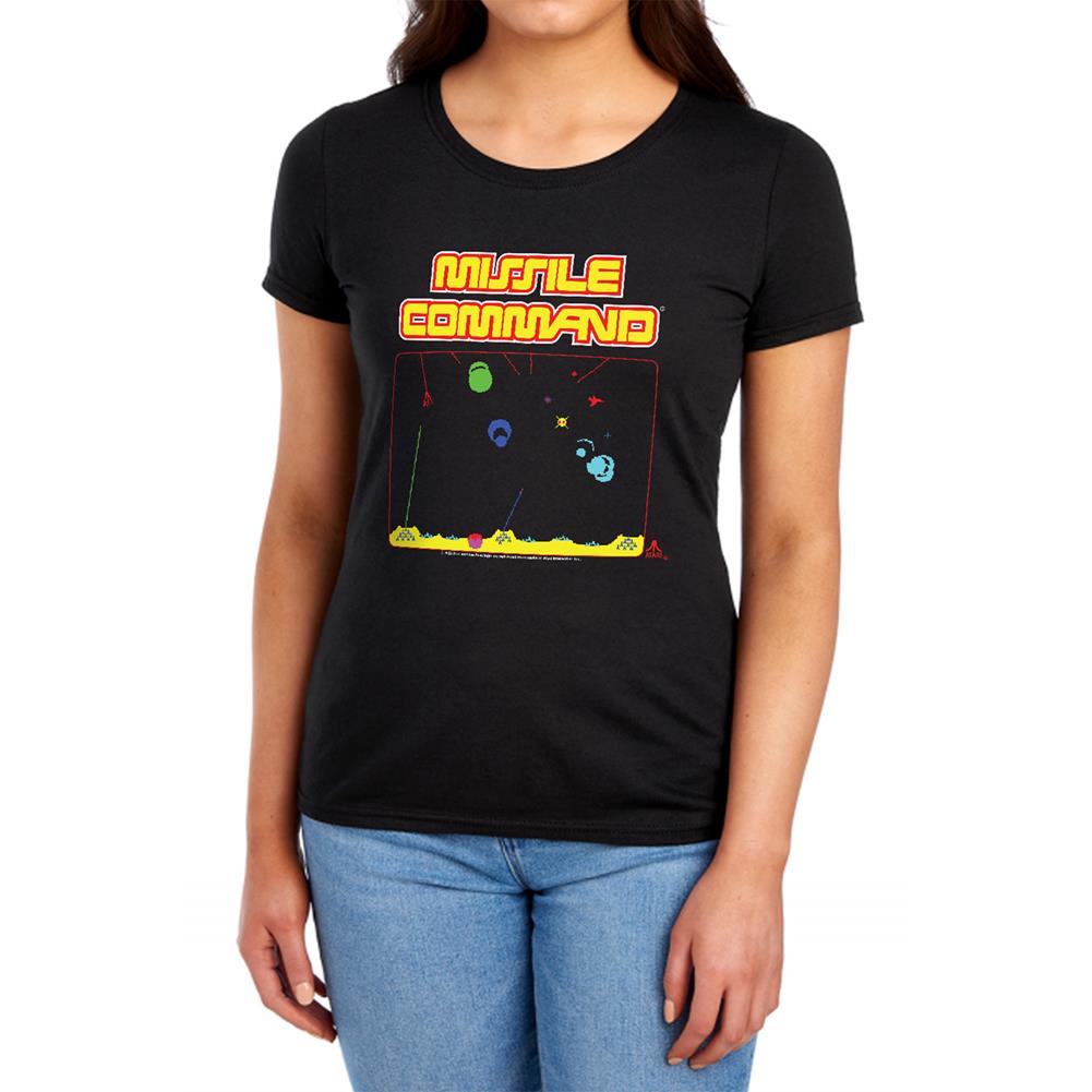 Atari Missle Screen Women's 18/1 Cotton Short-Sleeve T-Shirt