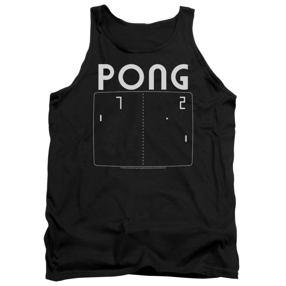 Atari Pong Screen Men's 18/1 Cotton Tank Top