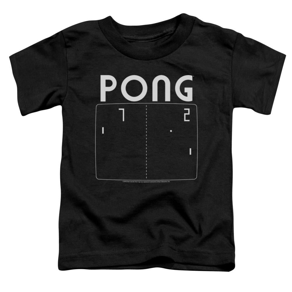 Atari Pong Screen Toddler 18/1 Cotton Short-Sleeve T-Shirt