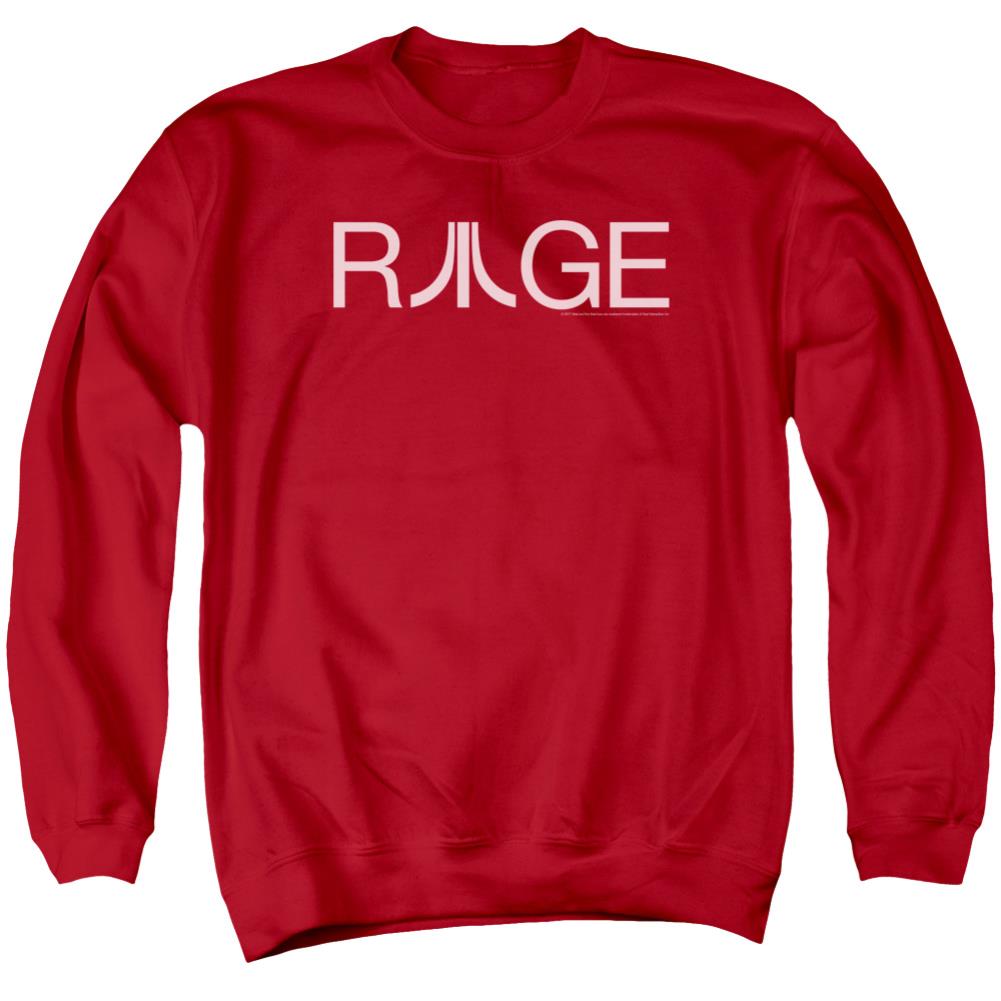 Atari Rage Men's Crewneck 50 50 Poly Long-Sleeve T-Shirt