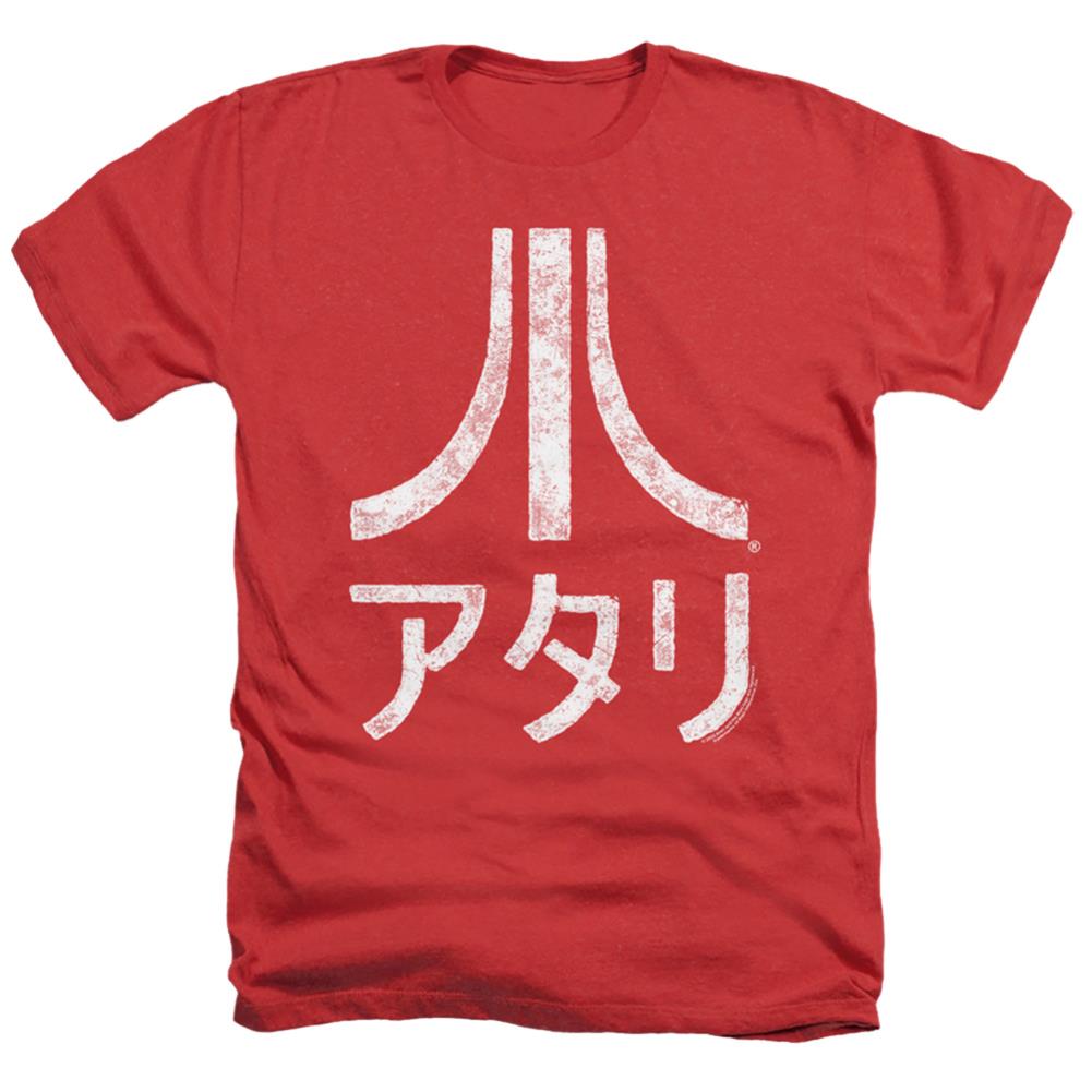 Atari Rough Kanji Men's 30/1 Heather 60 40 Poly Short-Sleeve T-Shirt