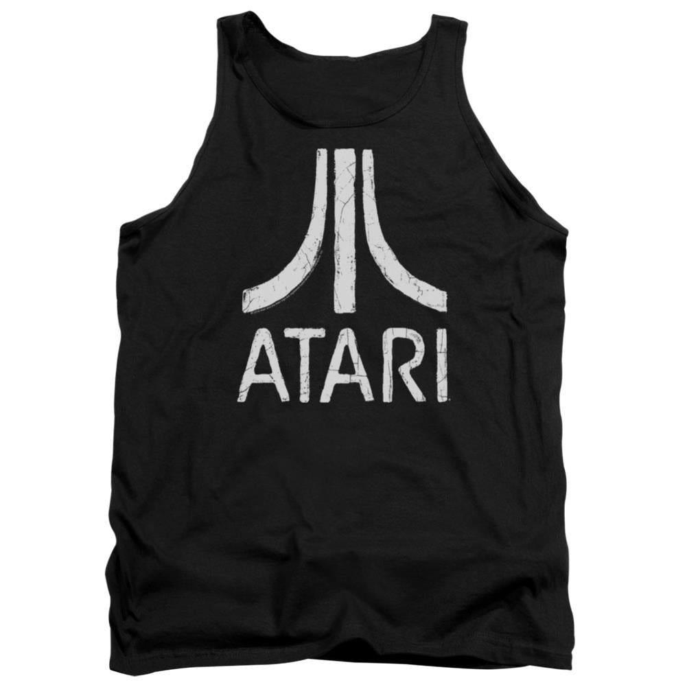 Atari Rough Logo Men's 18/1 Cotton Tank Top