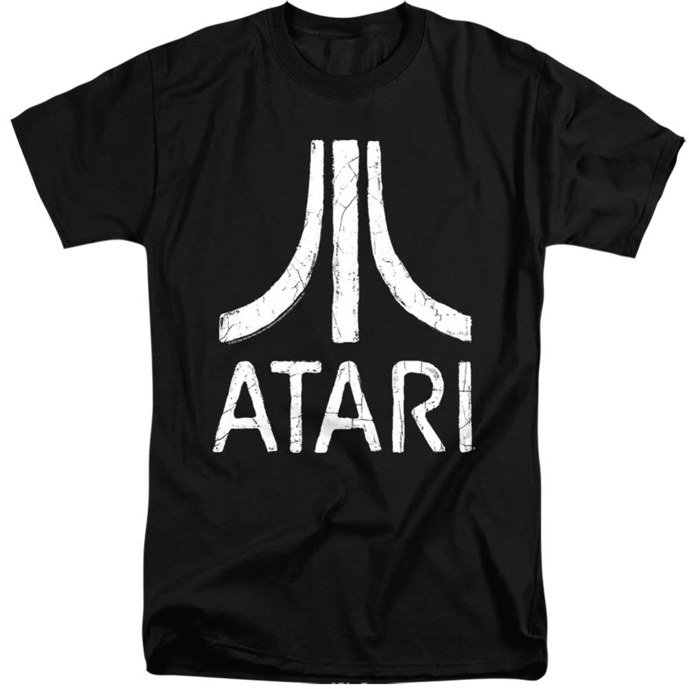 Atari Rough Logo Men's 18/1 Tall Cotton Short-Sleeve T-Shirt