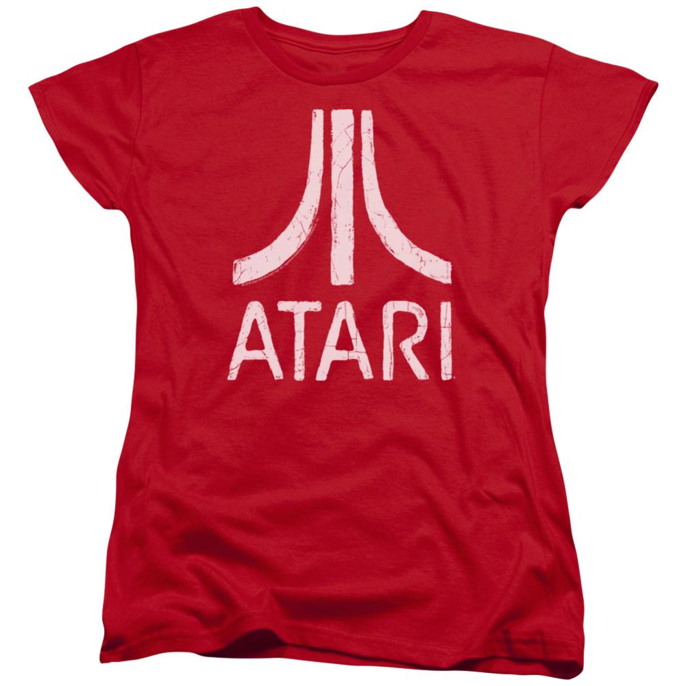 Atari Rough Logo Women's 18/1 Cotton Short-Sleeve T-Shirt