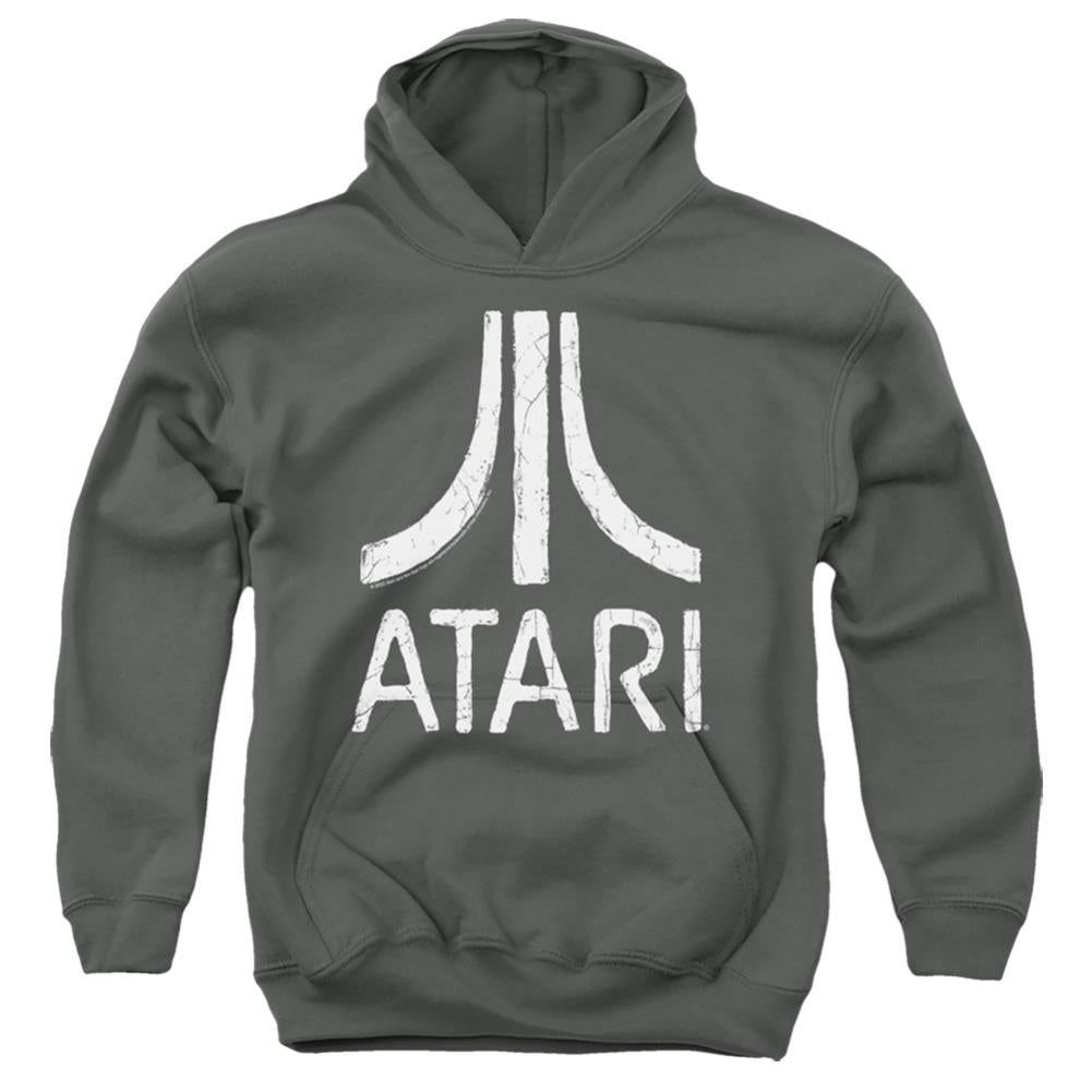 Atari Rough Logo Youth Cotton Poly Pull-Over Hoodie