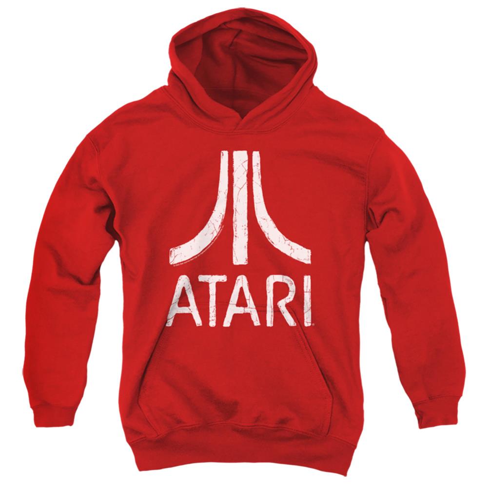 Atari Rough Logo Youth Cotton Poly Pull-Over Hoodie