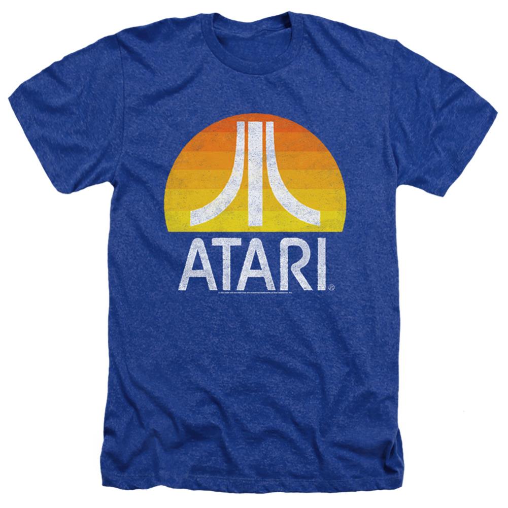 Atari Sunrise Eroded Men's 30/1 Heather 60 40 Poly Short-Sleeve T-Shirt