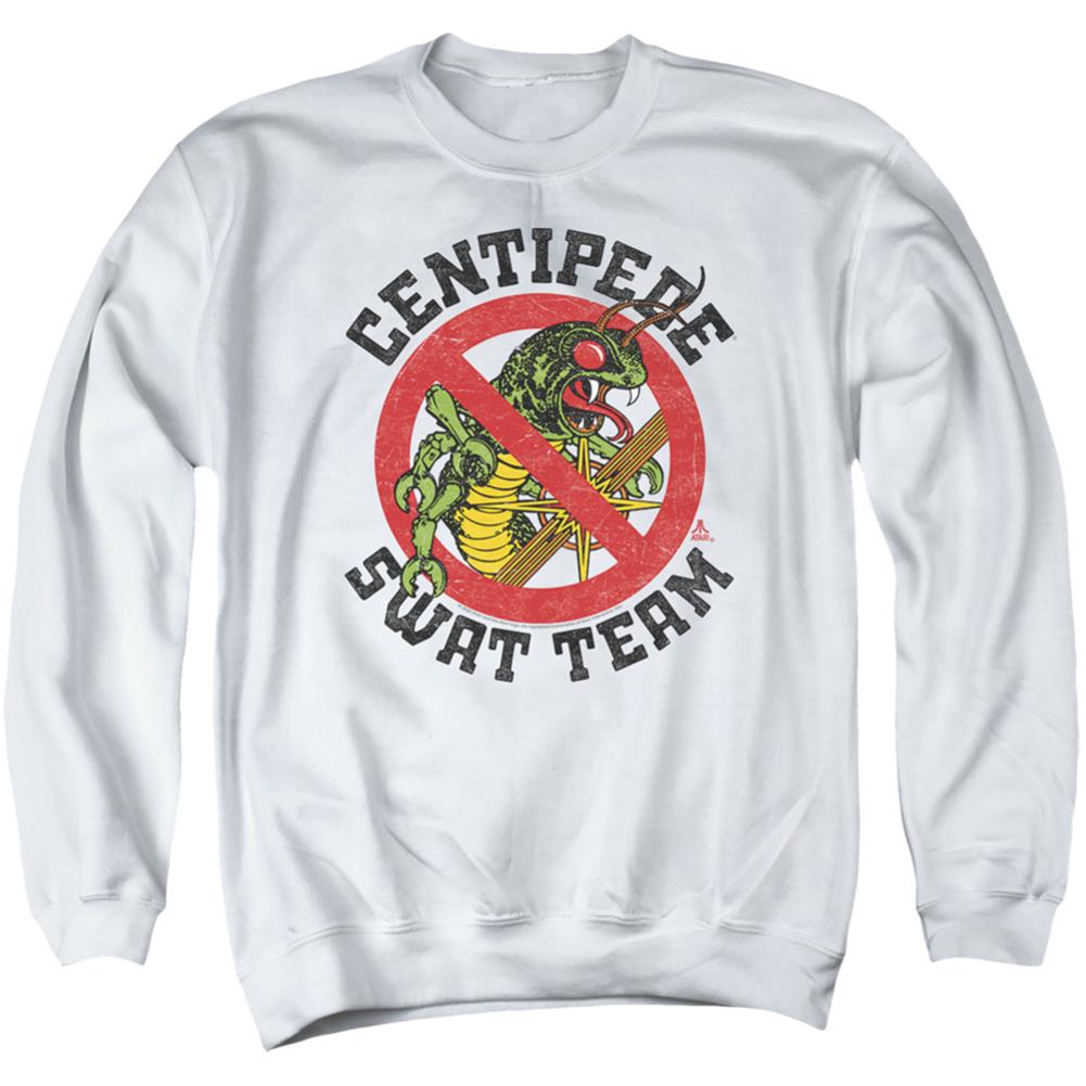 Atari Swat Team Men's Crewneck 50 50 Poly Long-Sleeve T-Shirt