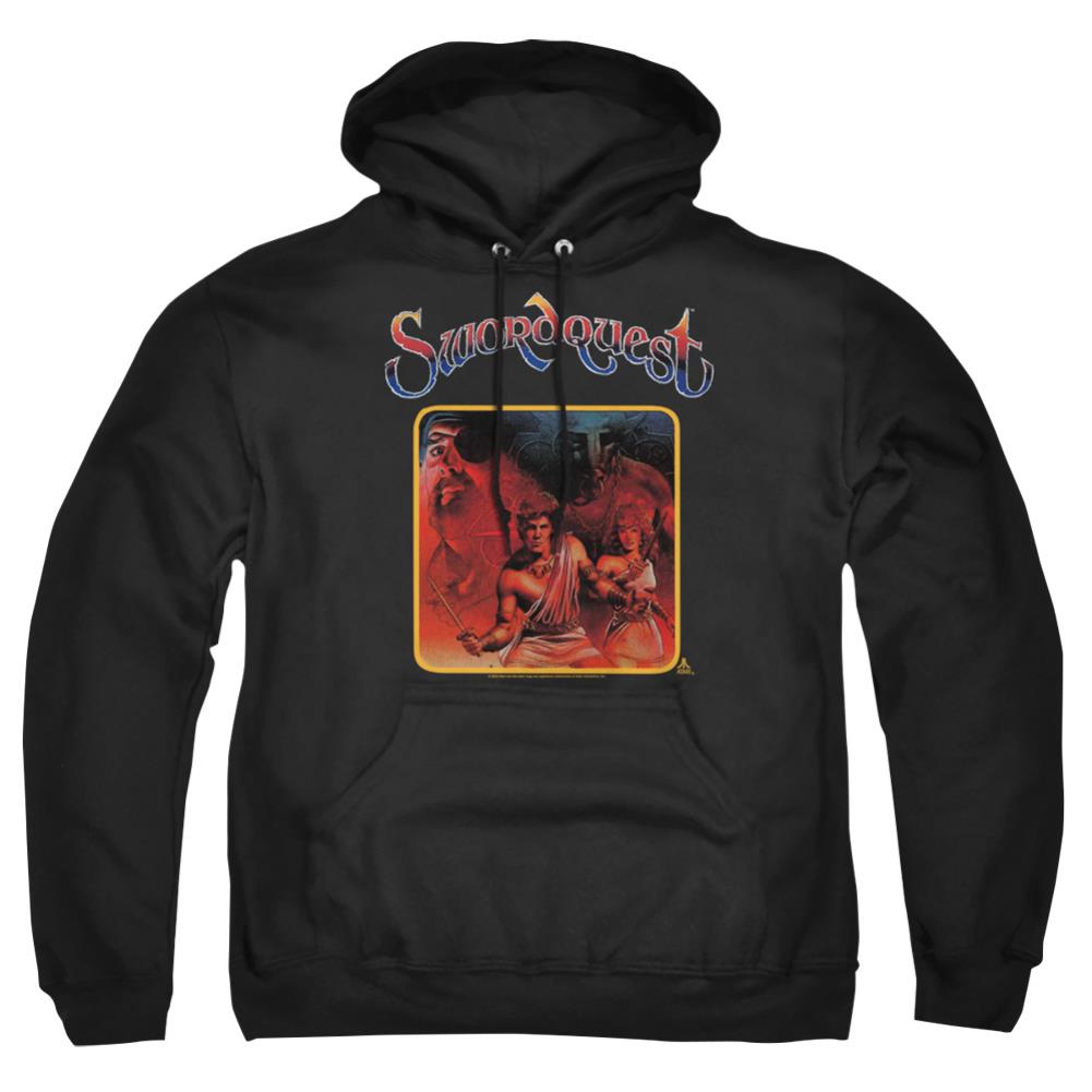 Atari Swordquest Men's Pull-Over 75 25 Poly Hoodie