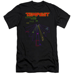 Atari Tempest Screen Men's Ultra-Soft 30/1 Cotton Slim Short-Sleeve T-Shirt