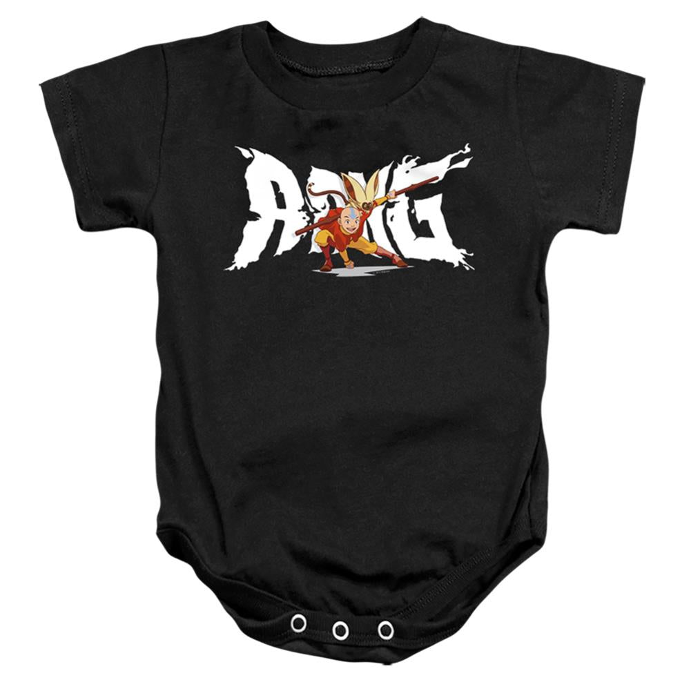 Avatar The Last Airbender Aang And Momo Infant's Cotton SS Snapsuit