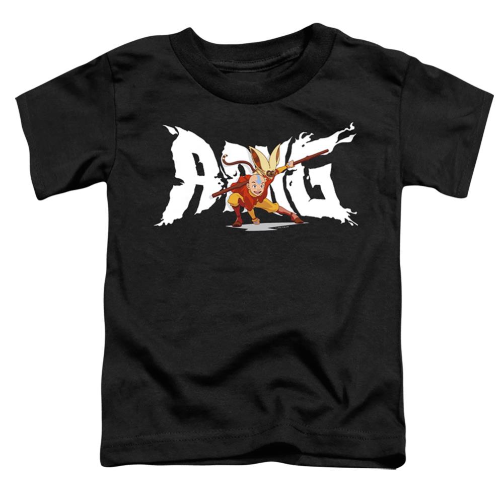Avatar The Last Airbender Aang And Momo Toddler 18/1 Cotton Short-Sleeve T-Shirt