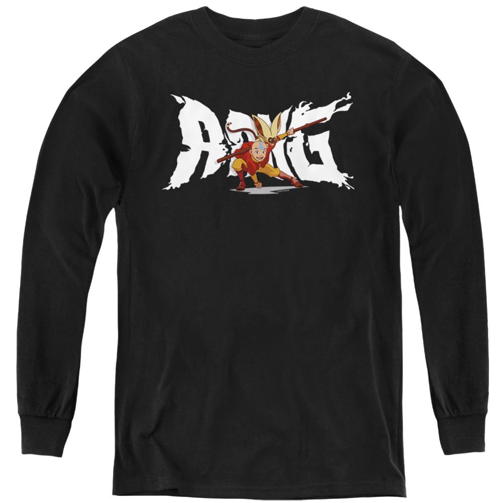 Avatar The Last Airbender Aang And Momo Youth Long-Sleeve T-Shirt