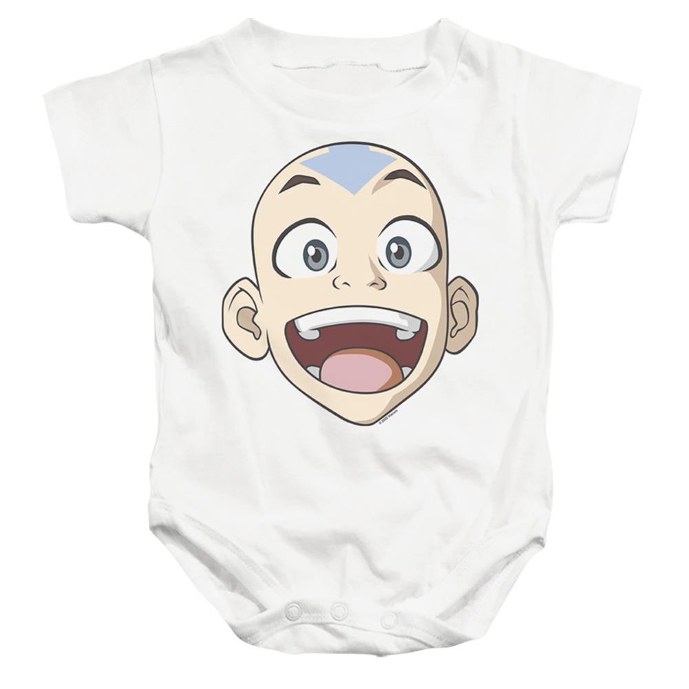 Avatar The Last Airbender Big Aang Face Infant's Cotton SS Snapsuit