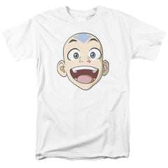 Avatar The Last Airbender Big Aang Face Men's 18/1 Cotton Short-Sleeve T-Shirt