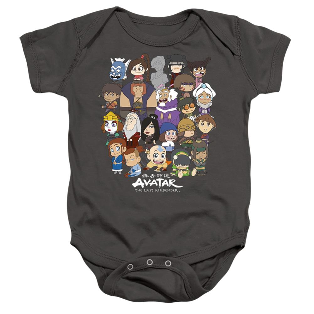Avatar The Last Airbender Chibi Group Infant's Cotton SS Snapsuit