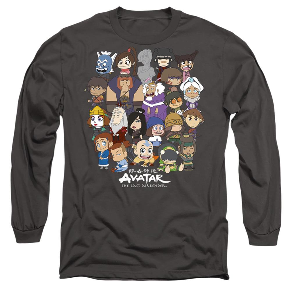 Avatar The Last Airbender Chibi Group Men's 18/1 Cotton Long-Sleeve T-Shirt