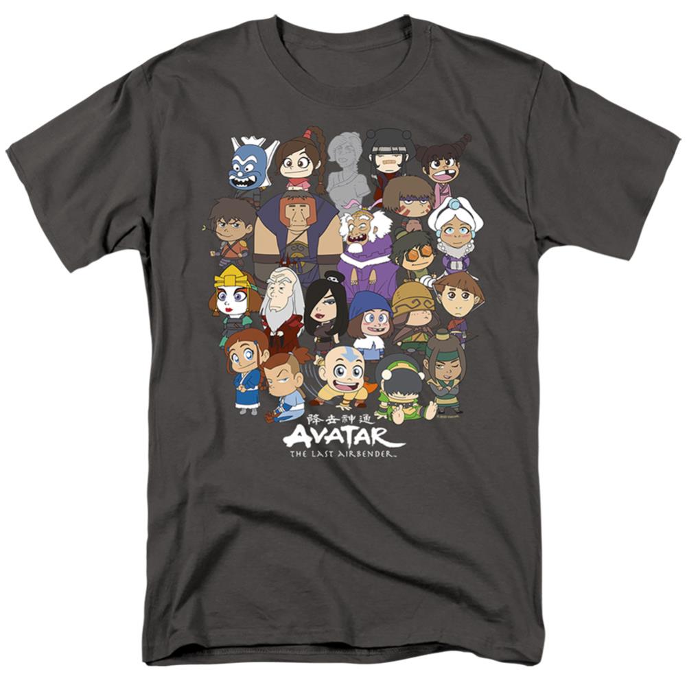 Avatar The Last Airbender Chibi Group Men's 18/1 Cotton Short-Sleeve T-Shirt