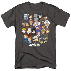 Avatar The Last Airbender Chibi Group Men's 18/1 Cotton Short-Sleeve T-Shirt