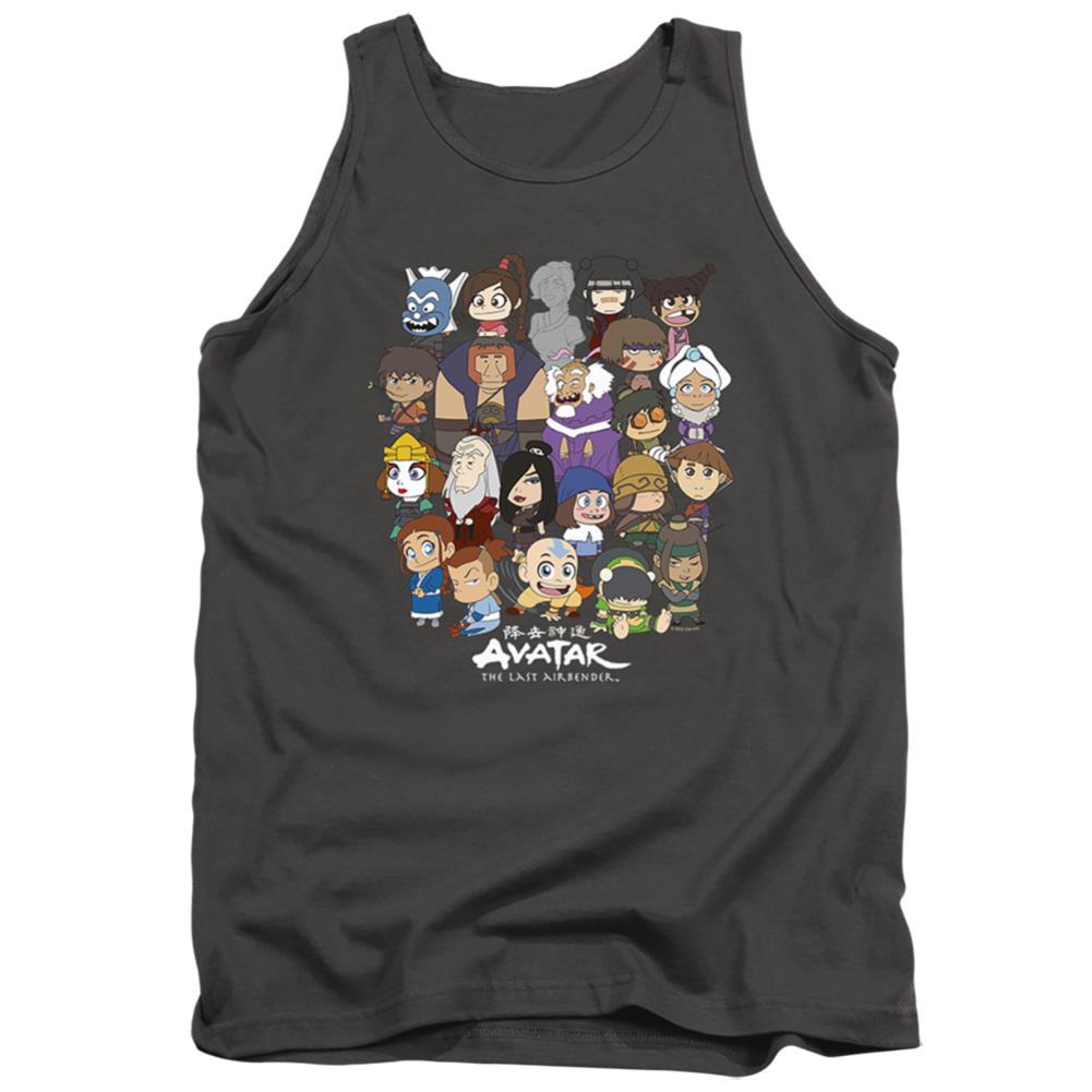 Avatar The Last Airbender Chibi Group Men's 18/1 Cotton Tank Top