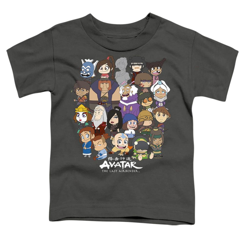 Avatar The Last Airbender Chibi Group Toddler 18/1 Cotton Short-Sleeve T-Shirt