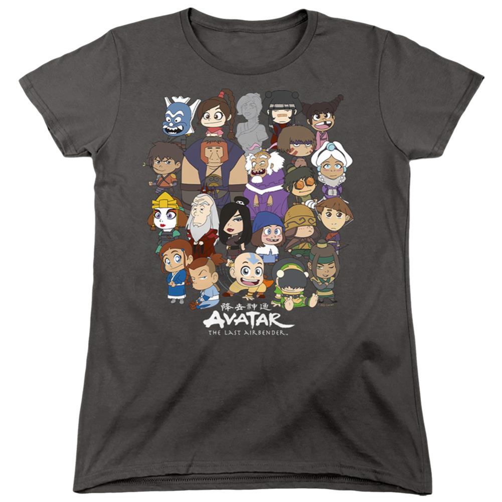 Avatar The Last Airbender Chibi Group Women's 18/1 Cotton Short-Sleeve T-Shirt