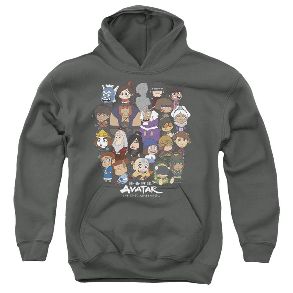 Avatar The Last Airbender Chibi Group Youth Cotton Poly Pull-Over Hoodie