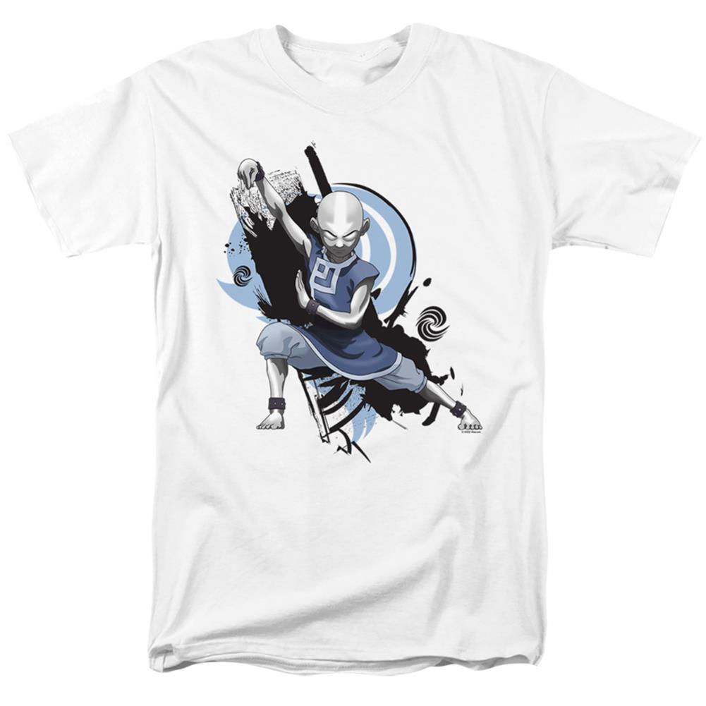 Avatar The Last Airbender Energybending Aang Men's 18/1 Cotton Short-Sleeve T-Shirt
